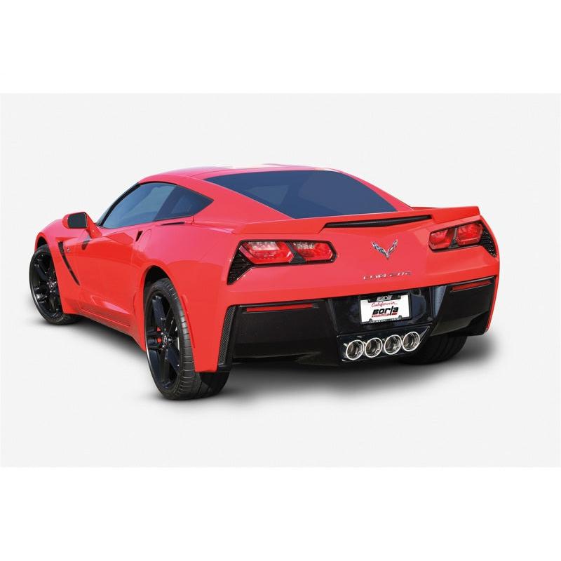 Borla 14-15 Chevy Corvette C7 w/o AFM w/o NPP Atak Rear Section Exhaust Quad Rd RL Tips