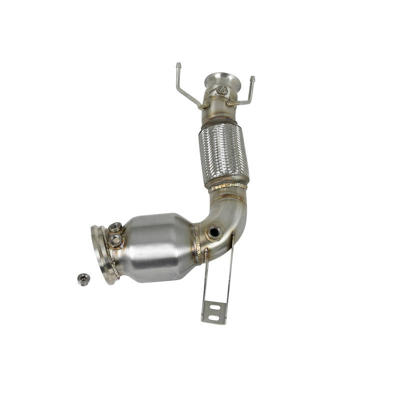 aFe Twisted Steel Street Series Down-Pipe 14-19 MINI Cooper S L4-2.0L (t)-SR1 Performance