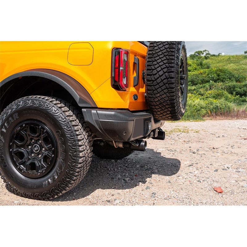 Corsa 21-24 Ford Bronco 2.7L 2-Door 2.75in Cat-Back Dual Rear Exhaust w/4in Straight-Cut Polish Tips-SR1 Performance