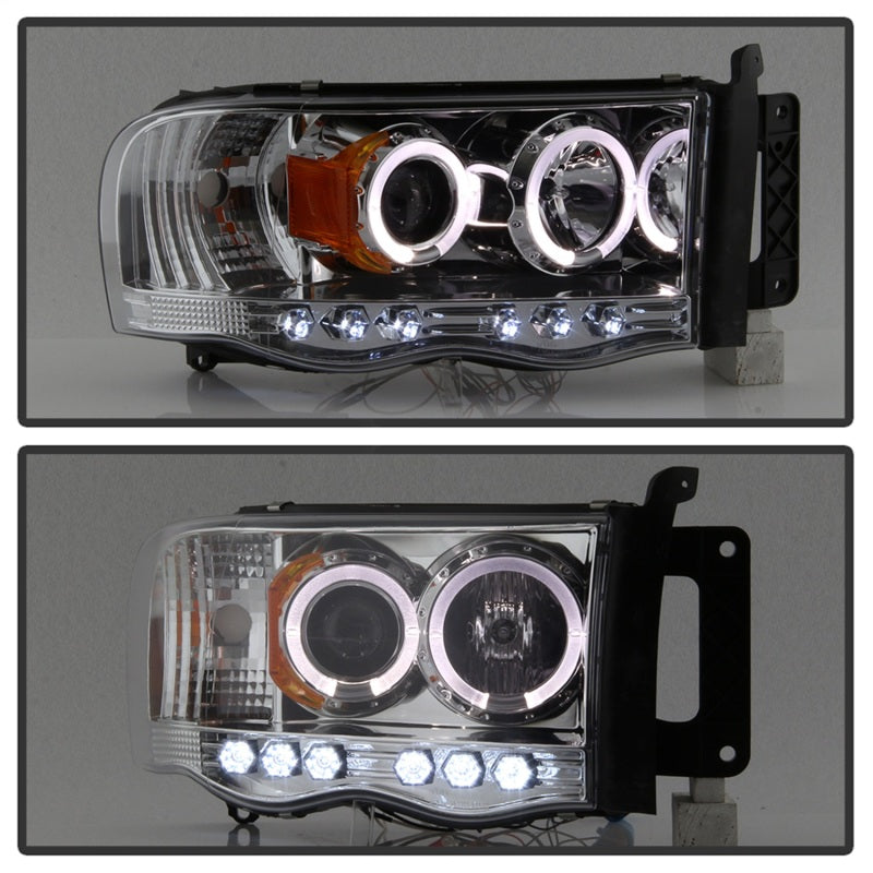 Spyder Dodge Ram 1500 02-05/Ram 2500 03-05 Projector Headlights LED Halo LED Chrm PRO-YD-DR02-HL-C-SR1 Performance