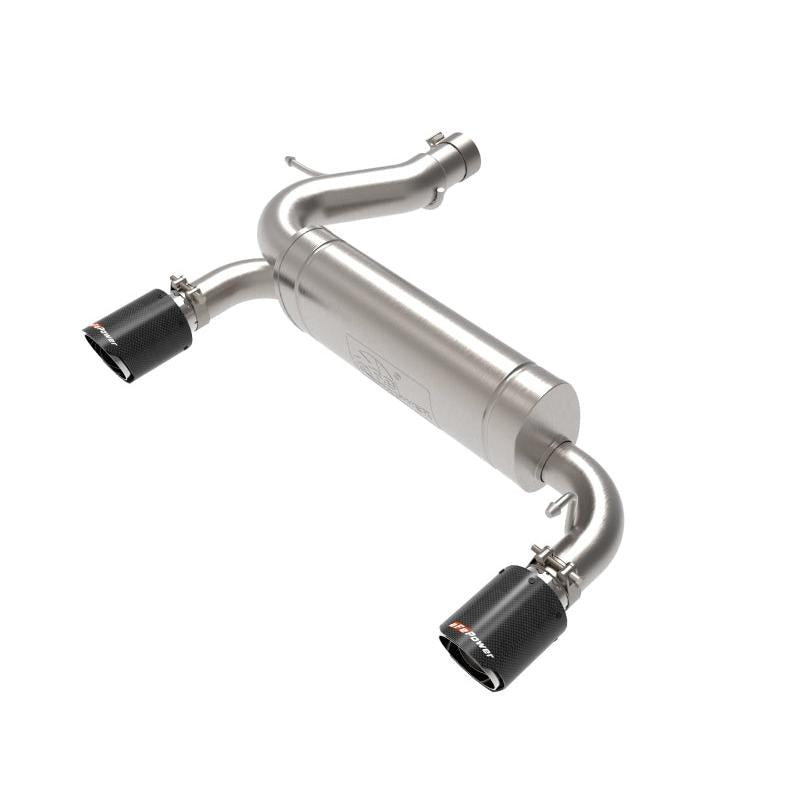 aFe Vulcan 3in 304 SS Axle-Back Exhaust 2021 Ford Bronco L4-2.3L (t)/V6-2.7L (tt) w/ Carbon Tips-SR1 Performance