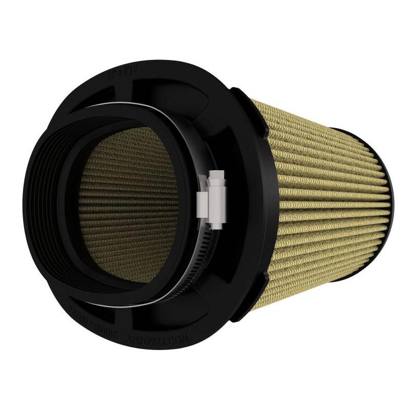 aFe MagnumFLOW Pro GUARD 7 Air Filter (6 x 4)in F x (8-1/2 x 6-1/2)in B x (7-1/4 x 5)in T x 7-1/4in-SR1 Performance