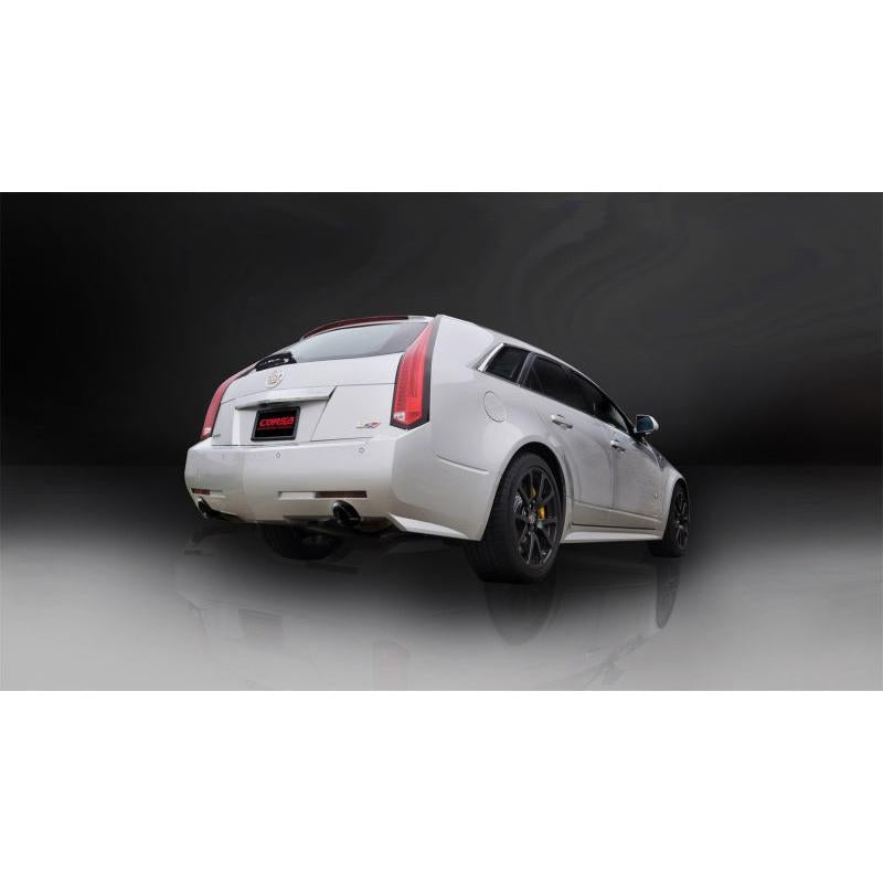 Corsa 2011-2014 Cadillac CTS Wagon V 6.2L V8 Black Sport Axle-Back Exhaust