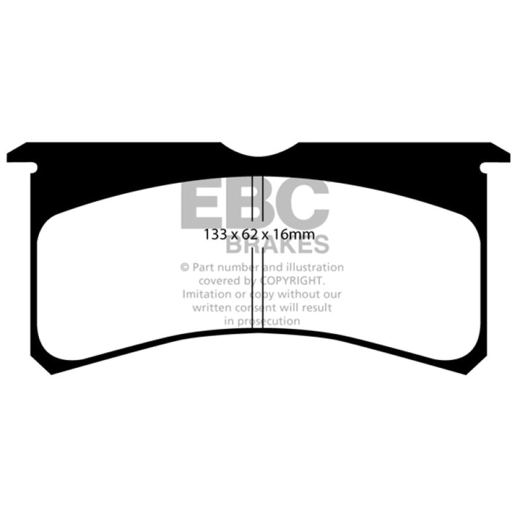 EBC Brakes Bluestuff NDX Full Race Brake Pads for Subaru Impreza (Part DP5037NDX)