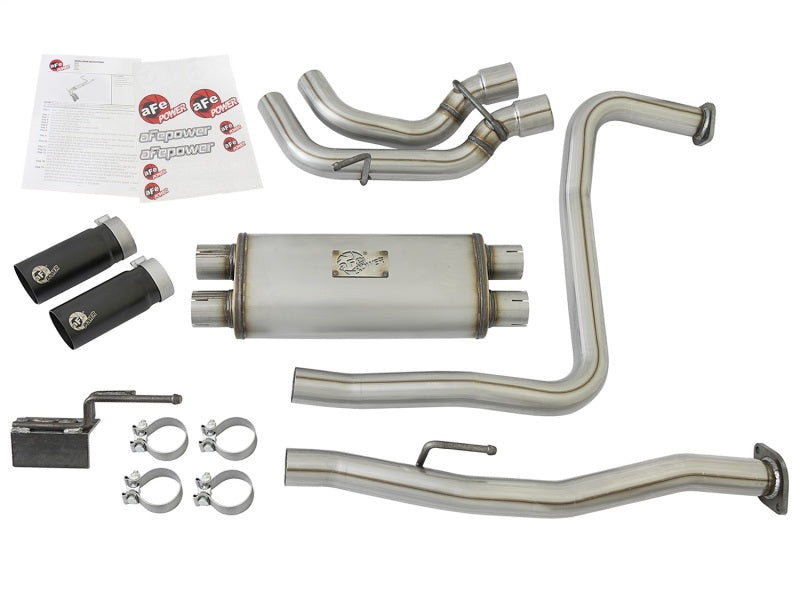 aFe Rebel Series 3in 409 SS Cat-Back Exhaust w/ Black Tips 04-15 Nissan Titan V8 5.6L