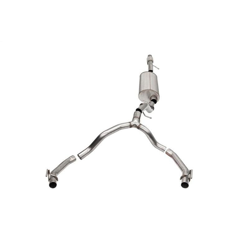 Corsa 21-23 Cadillac Escalade 6.2L Dual Rear 3.5/2.75in Sport Cat-Back Exhaust Uses FactoryBezels