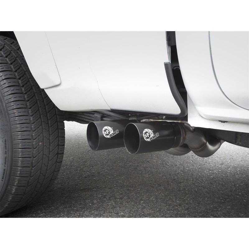 aFe Rebel Exhausts Cat-Back SS 16 Toyota Tacoma V6-3.5L w/ Black Tips-SR1 Performance