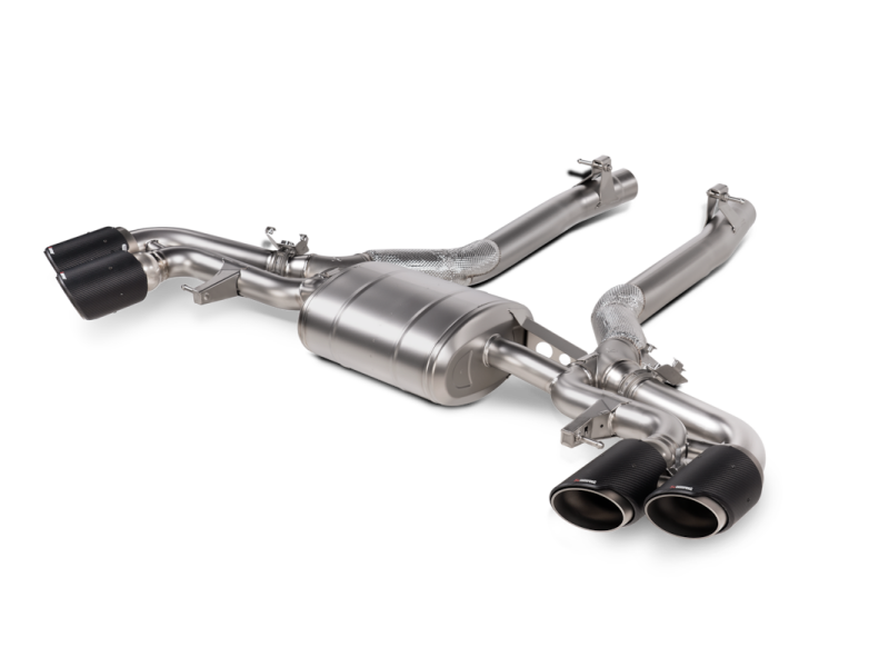 Akrapovic 2024+ BMW X5M / X6M Slip-On Line Titanium Exhaust with Carbon Fiber Tips