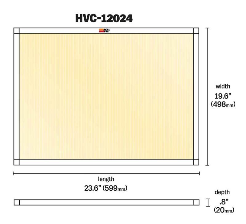 K&N HVAC Filter - 20 x 24 x 1-SR1 Performance