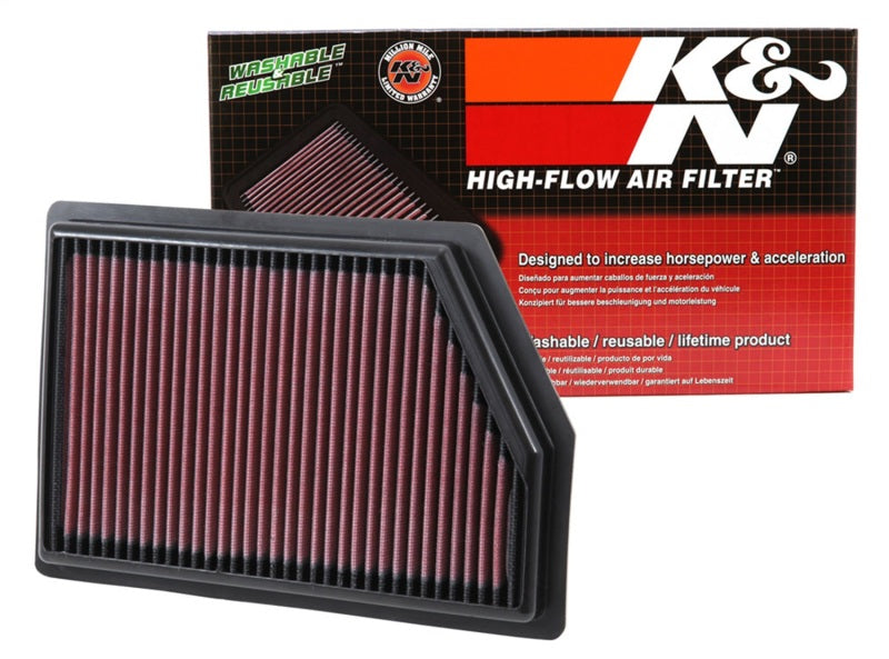 K&N Replacement Panel Air Filter for 2014 Jeep Cherokee 2.4L/3.2L-SR1 Performance