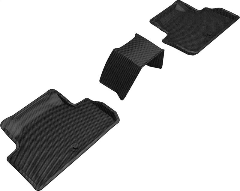 3D MAXpider 2019-2023 Genesis G70 Kagu 2nd Row Floormats - Black-SR1 Performance