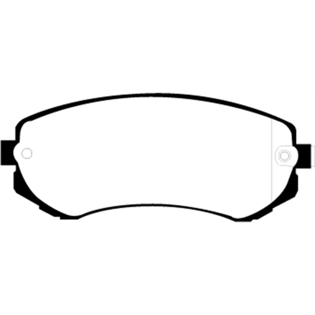 EBC Greenstuff 2000 Series Front Brake Pads for Nissan 240SX and Skyline R32 - Part DP21279