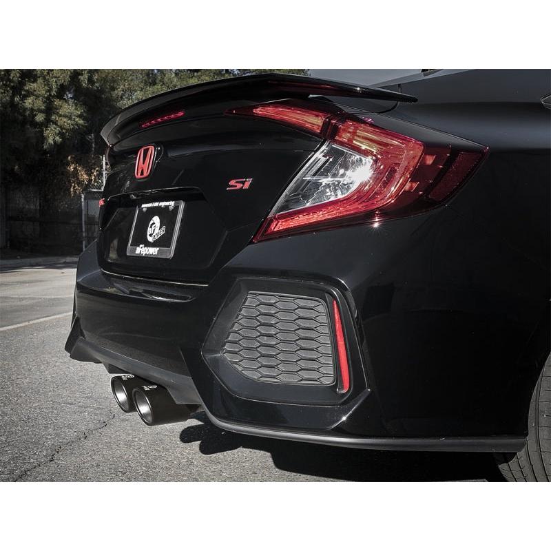 aFe Takeda 3in 304 SS Cat-Back Exhaust System w/ Black Tips 2017+ Honda Civic Si (4dr) I4 1.5L (t)-SR1 Performance