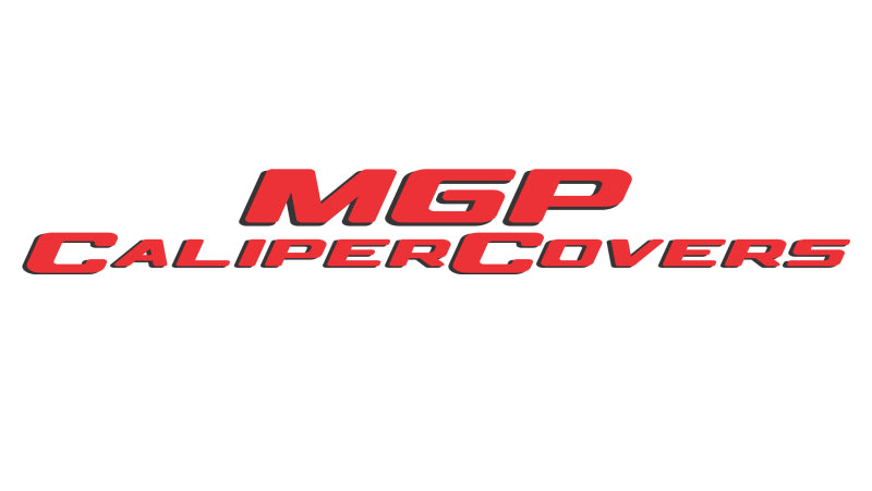 MGP 4 Caliper Covers Engraved Front/Rear 18-19 Buick Regal Sportback Yellow Finish Silver Characters