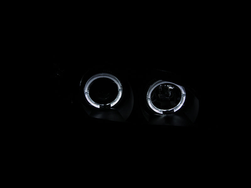 ANZO 2000-2004 Infiniti I30 Projector Headlights w/ Halo Black