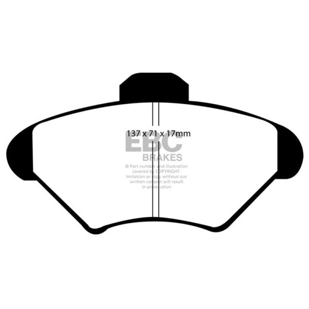 EBC Redstuff Ceramic Low Dust Front Brake Pads for 1994-1998 Ford Mustang