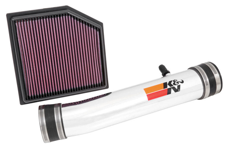 K&N 69 Series Performance Typhoon Intake Kit - Polished for 13-14 Lexus GS350 3.5L V6-SR1 Performance