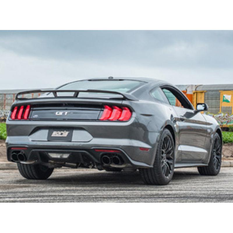 Borla 2018 Ford Mustang GT 5.0L AT/MT 3in S-Type Catback Exhaust Black Chrome Tips w/ Valves