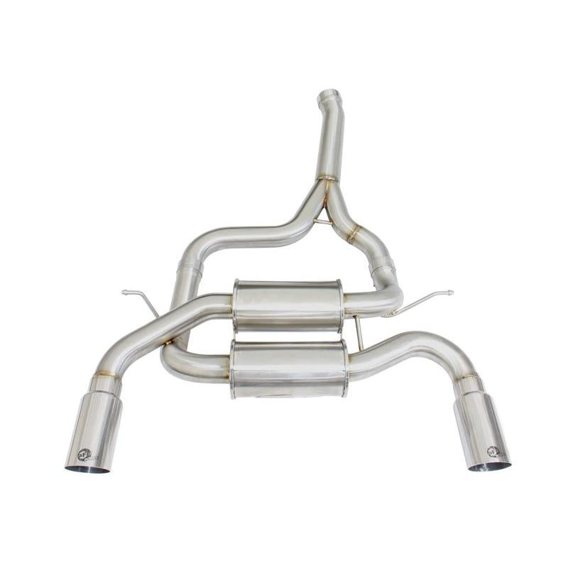 aFe MACHForce XP SS-304 Polish Tip 2.5in Dia Axle Back Exhaust 12-15 BMW 335i (F30) 3.0L (t)-SR1 Performance