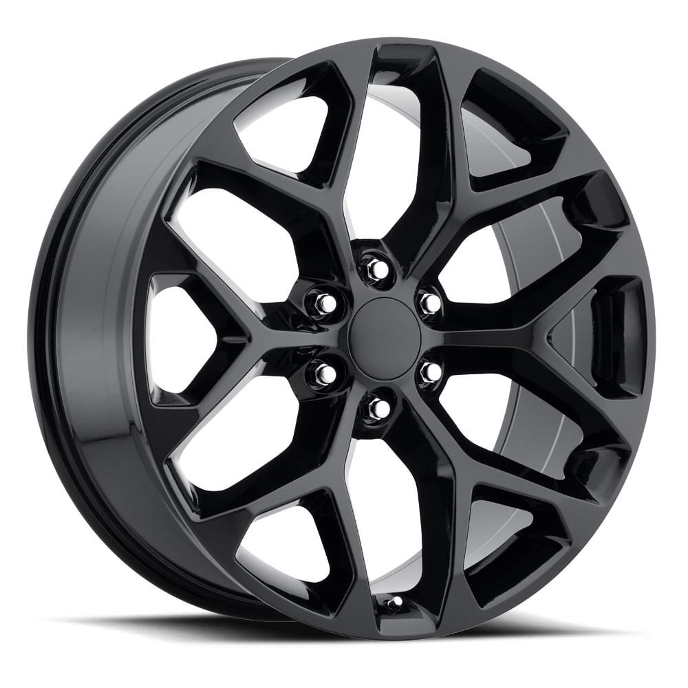 FR 59 – CHEVROLET TRUCK SNOWFLAKE REPLICA WHEELS – GLOSS BLACK