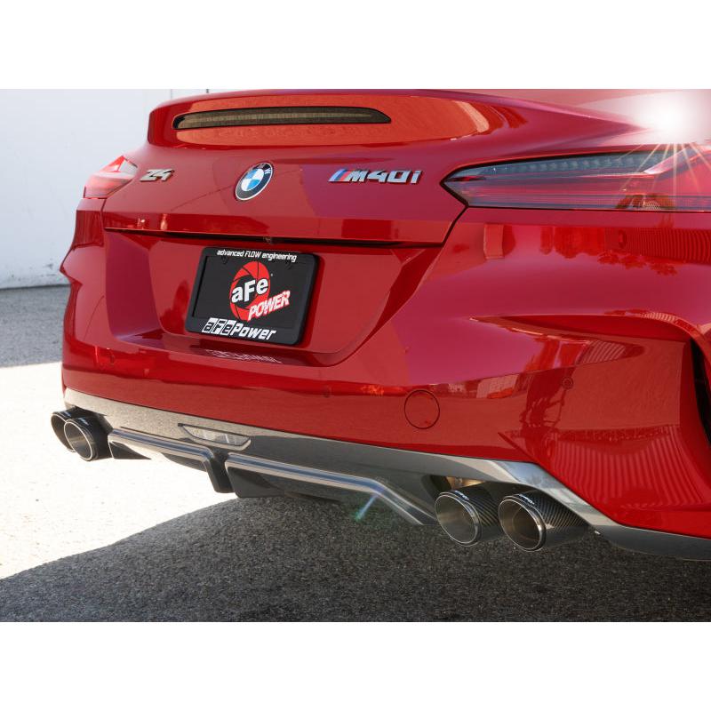 aFe 19-24 BMW Z4 M40i (G29) B58 Turbo MACH Force-Xp 3in to 2-1/2in SS CB Exhaust System - Carbon-SR1 Performance