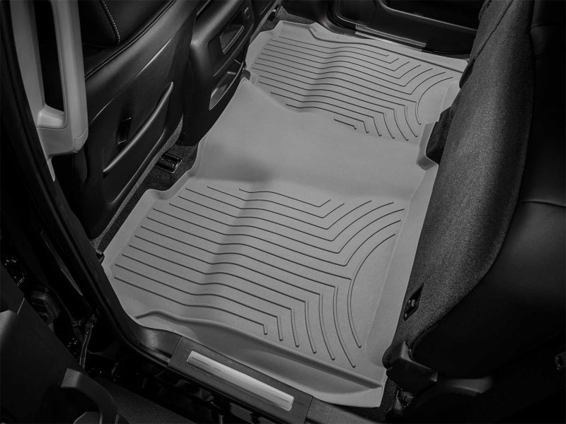 WeatherTech FloorLiner HP Rear for GMC Sierra 2014-2015 – Custom Fit Gray All-Weather Protection