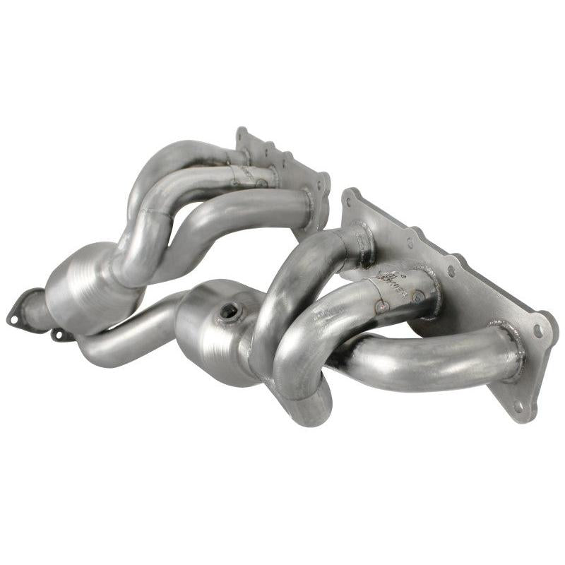 aFe 08-13 BMW 128i (E82/88) L6 3.0L Twisted Steel 304 Stainless Steel Long Tube Header w/ Cat