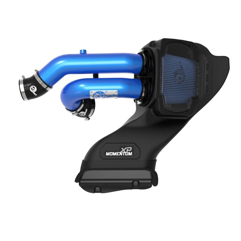 aFe 21-22 Ford F-150 Raptor V6-3.5L(tt) Momentum XP Cold Air Intake System - Blue w/ Pro 5R Filter-SR1 Performance