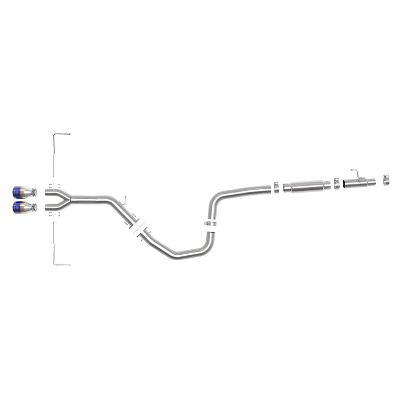 aFe Takeda Exhaust Cat-Back 19-20 Hyundai Veloster 304SS Blue Flame Dual Tips Exhaust-SR1 Performance