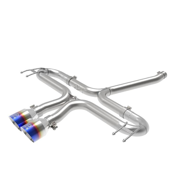 aFe Takeda 2-1/2in 304 SS Axle-Back Exhaust w/Blue Flame Tips 17-20 Honda Civic Sport L4-1.5L (t)-SR1 Performance