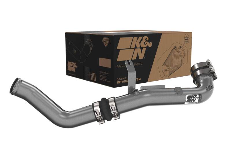 K&N 22-24 Honda Civic 1.5L L4 Aluminum Charge Pipe Kit - Gunmetal Gray-SR1 Performance