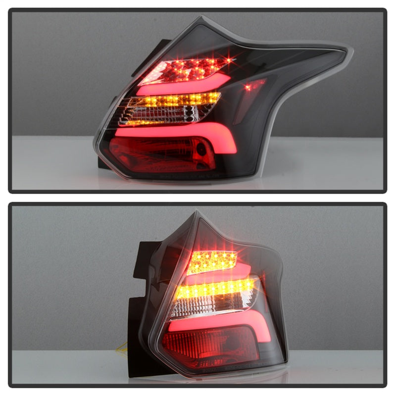 Spyder 12-14 Ford Focus 5DR LED Tail Lights - Black (ALT-YD-FF12-LED-BK)-SR1 Performance