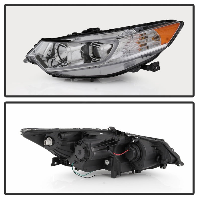 xTune 09-14 Acura TSX Projector Headlights - Light Bar DRL - Chrome (PRO-JH-ATSX09-LB-C)-SR1 Performance