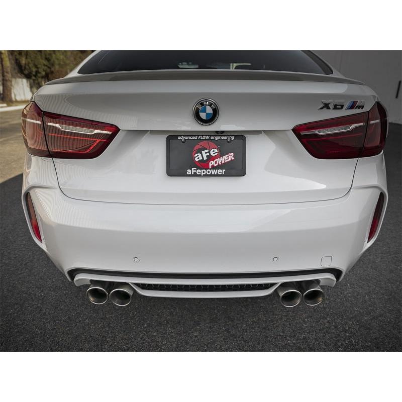 aFe MACH Force-Xp 3.5in. 304 SS C/B Exhaust w/o Muffler 15-18 BMW X5 M V8-4.4L (tt) - Polished Tip-SR1 Performance