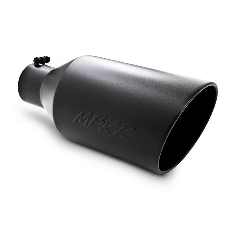 MBRP Universal Tip 8in O.D. Rolled End 4in inlet 18in length Black-SR1 Performance