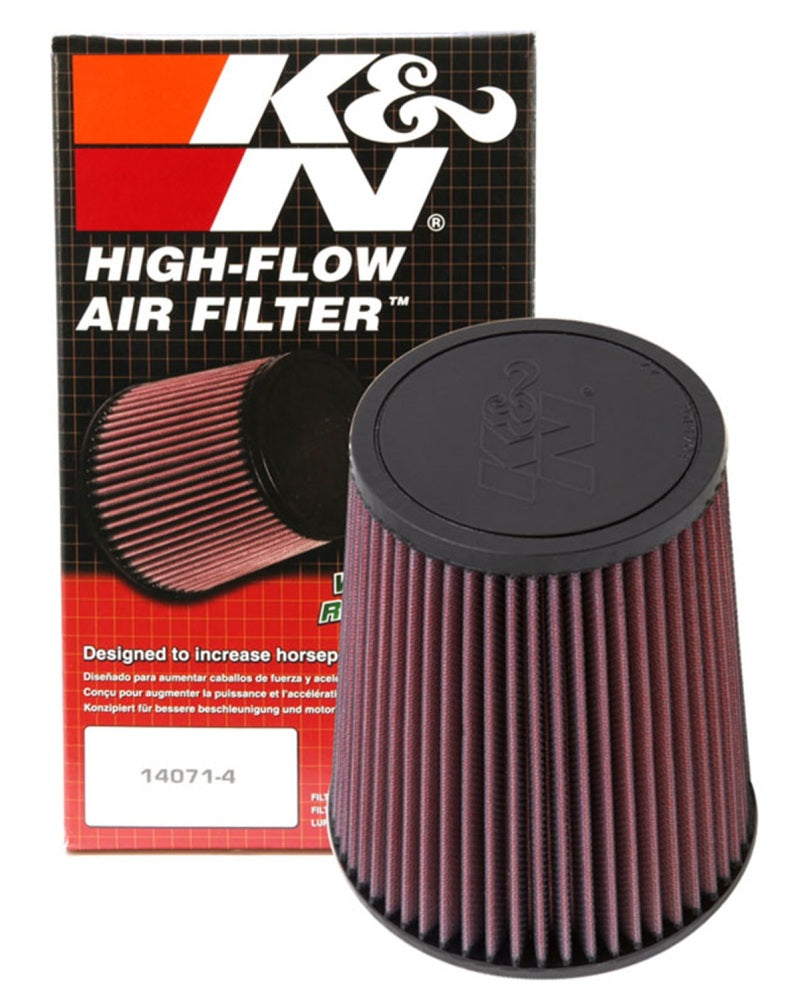 K&N 6 inch OD-Base 4 1/2 inch OD-Top 7 Inch H Round Tapered Universal Air Filter-SR1 Performance