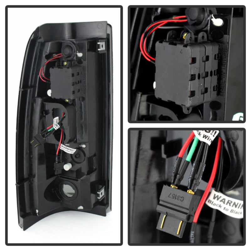 Spyder Chevy Silverado 1500 99-02 (Not Fit Stepside) LED Tail Lights Blk Smke ALT-YD-CS99-LED-BSM-SR1 Performance