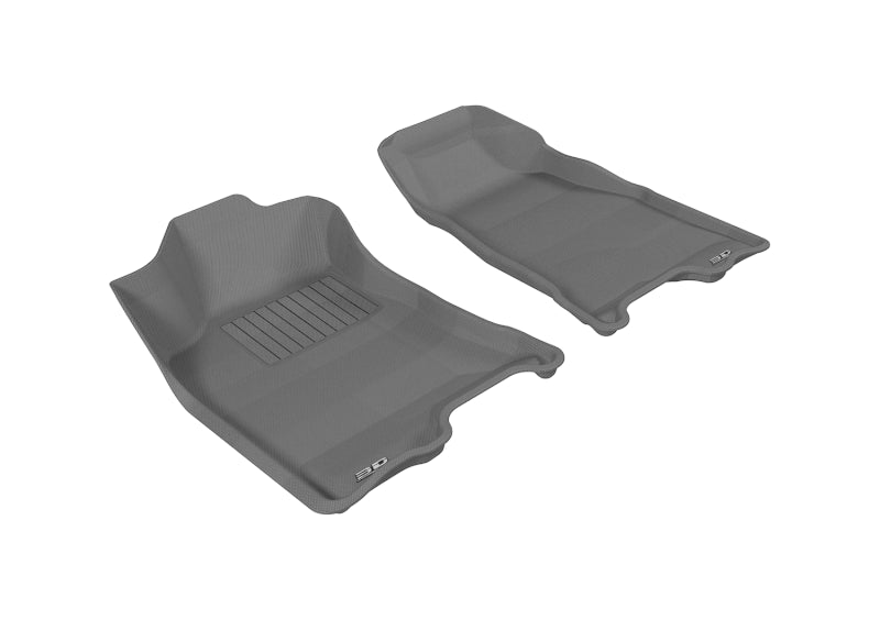3D MAXpider 2004-2012 Chevrolet/GMC Colorado/Canyon Crew Cab Kagu 1st Row Floormat - Gray-SR1 Performance