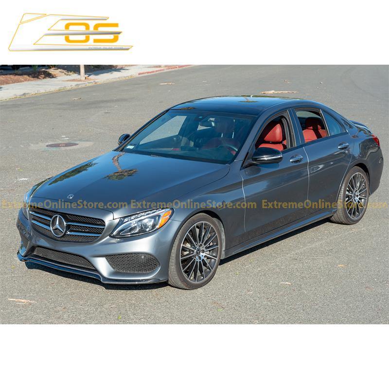 2015-18 Mercedes-Benz C-Class W205 AMG Carbon Fiber Front Splitter Lip - Extreme Online Store