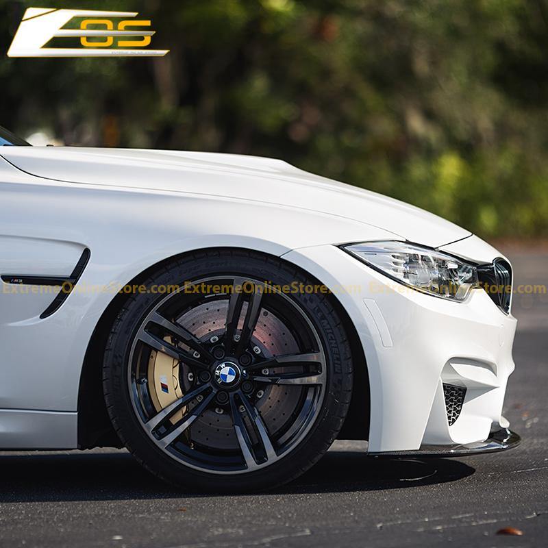 Carbon Fiber Front Splitter Lip W/ Side Skirts | 14-Present BMW F80 M3 - ExtremeOnlineStore
