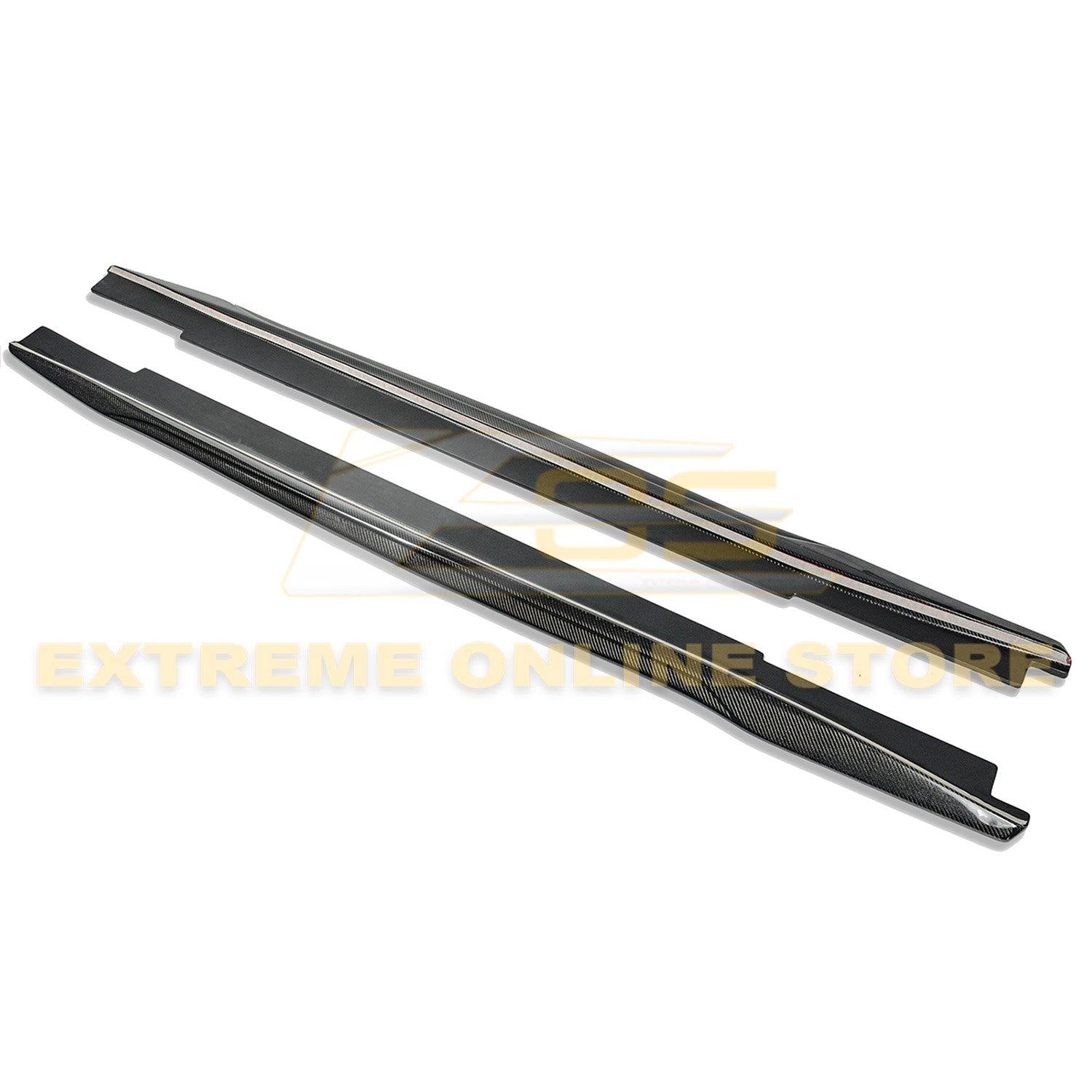 2016-Present Cadillac CTS-V Carbon Fiber Front Splitter & Side Skirts Rockerst - Extreme Online Store