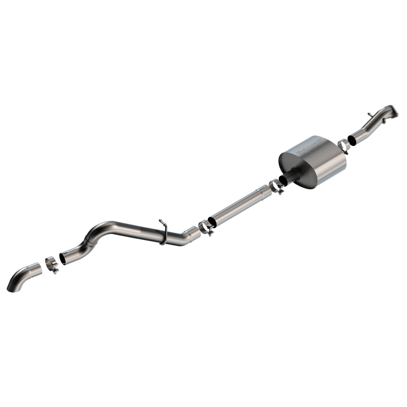 Borla 21-22 Ford Bronco 2.7L 2DR/4DR T-304 Stainless Steel Cat-Back S-Type Exhaust - Brushed