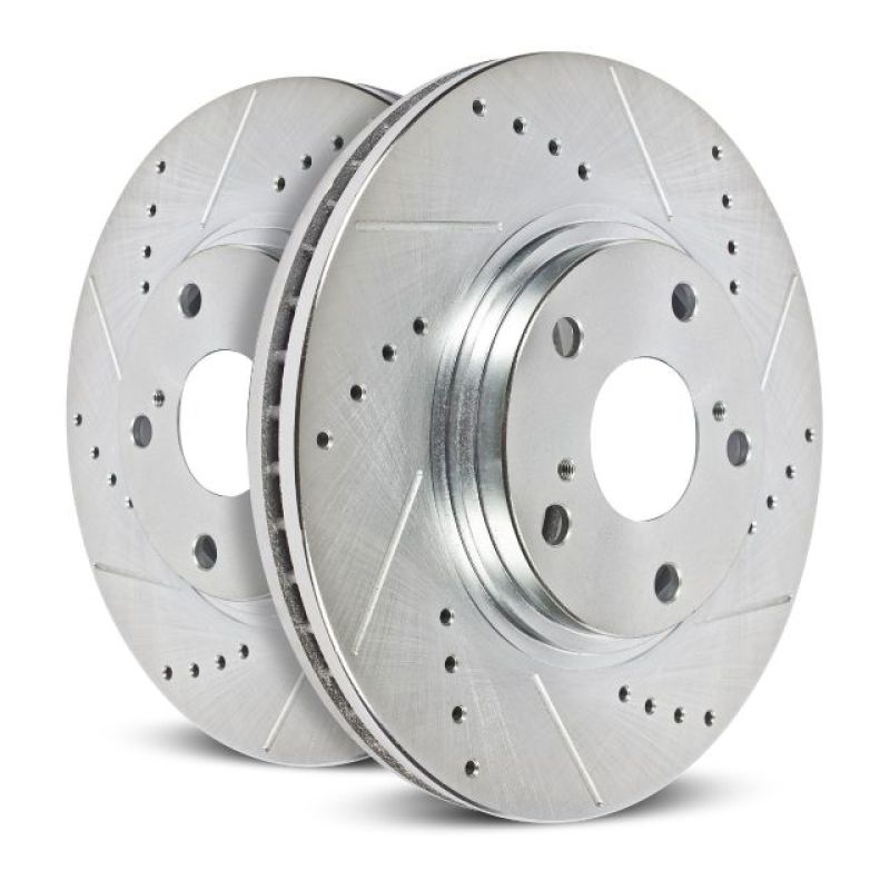 Power Stop 11-19 Ford Explorer Front Evolution Drilled & Slotted Rotors - Pair-SR1 Performance