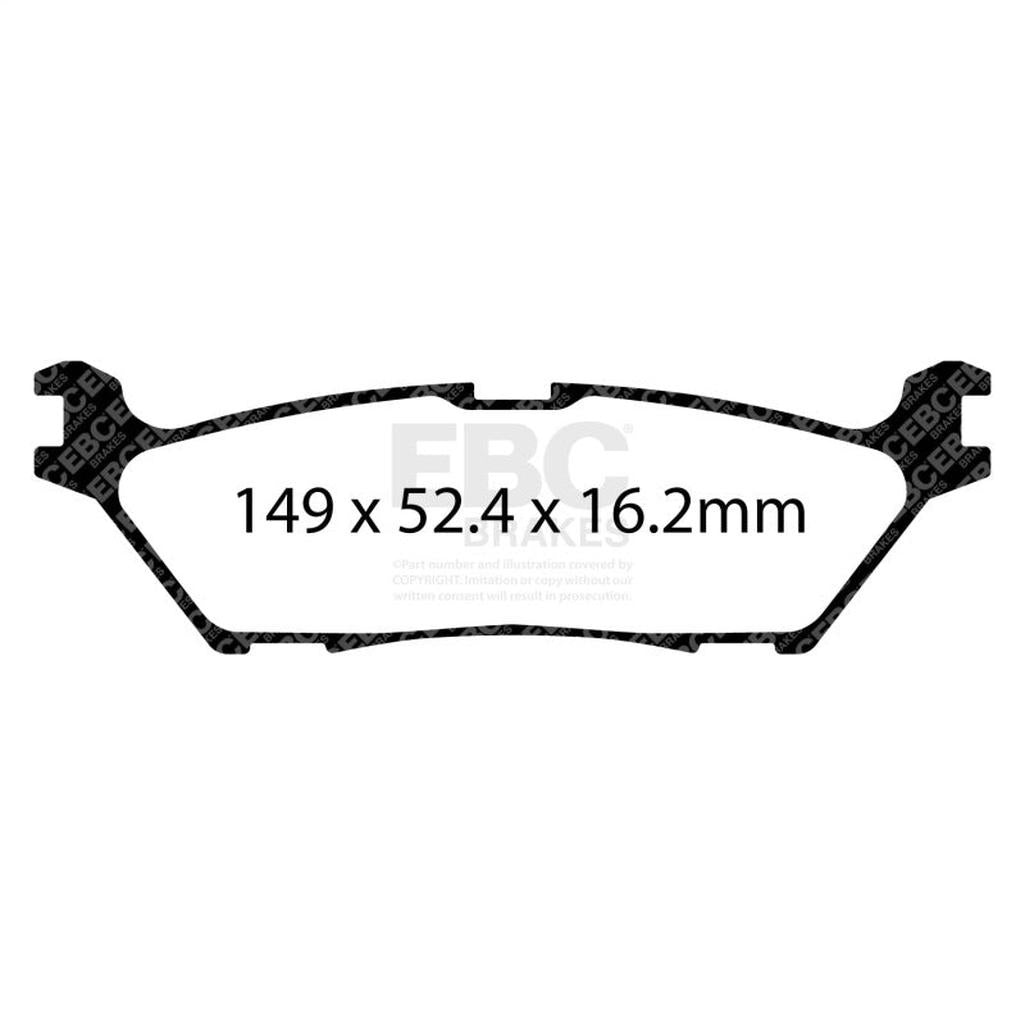 EBC Yellowstuff Rear Brake Pads for Ford F-150 2021-2022 – High-Performance Street and Track Use