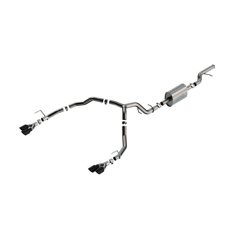 Borla 21-22 Chevy Tahoe 5.3L V8 2/4WD 4DR 3in/2.75in S-Type Cat-Back Exhaust w/ Black Chrome Tips