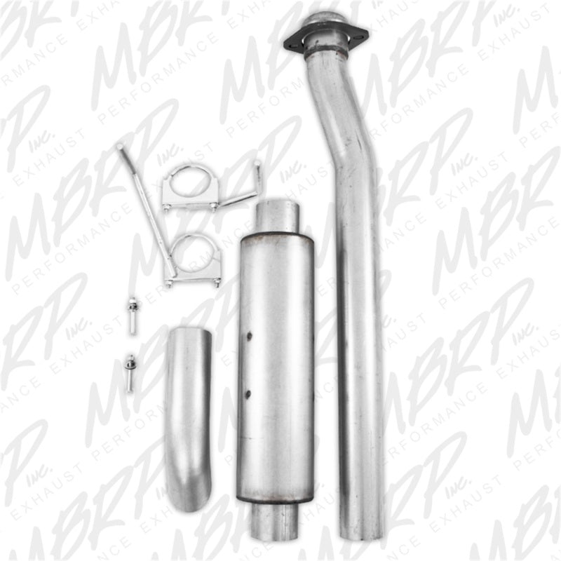 MBRP 11-12 Ford F-150 SVT Raptor 6.2L EC-SB/CC-SB 3.5in Cat Back Single Turn Down Alum Exhaust-SR1 Performance