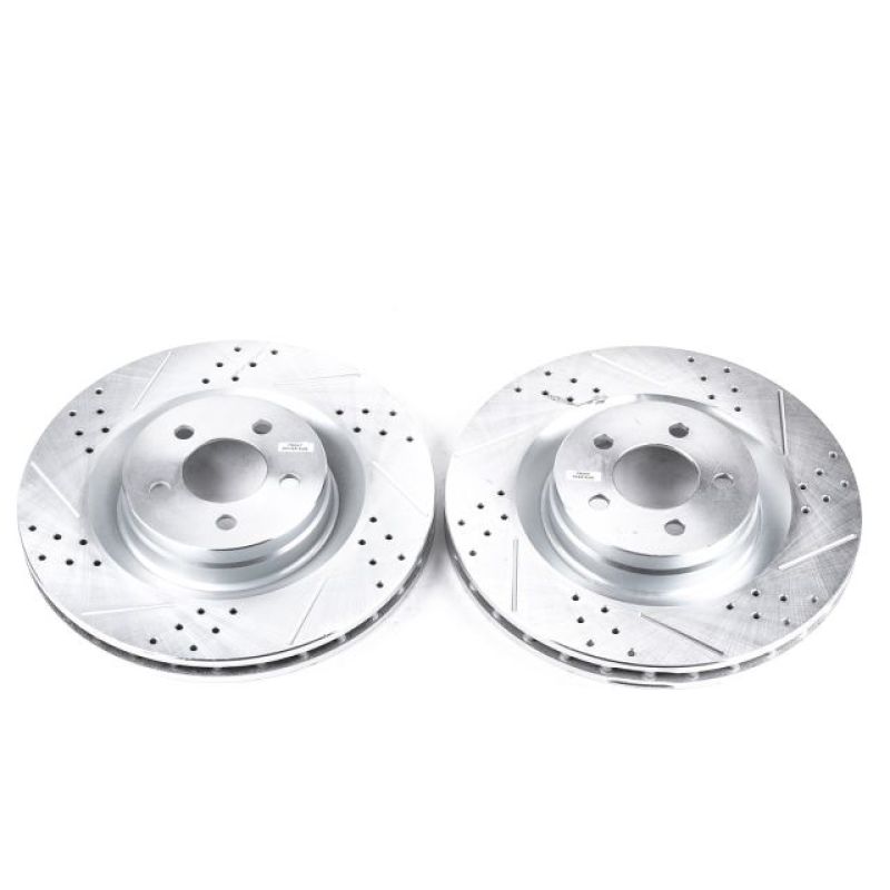 Power Stop 05-10 Chrysler 300 Front Evolution Drilled & Slotted Rotors - Pair-SR1 Performance
