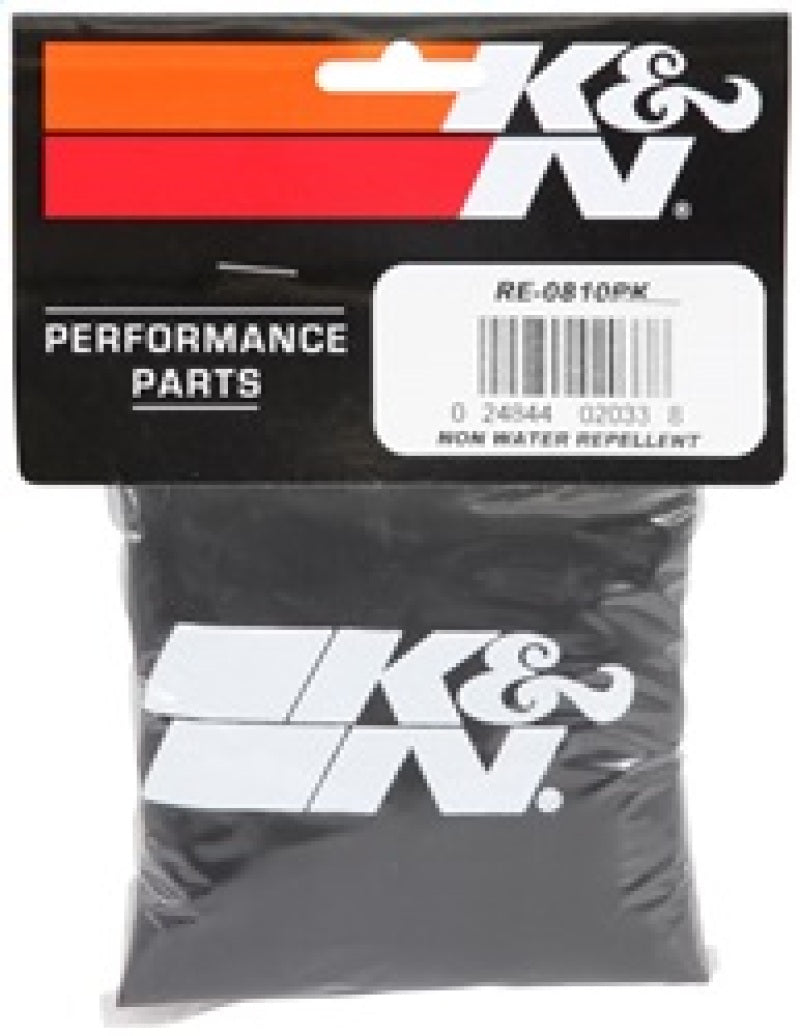 K&N Universal Round Tapered Filter Wrap - Black - 6in Base ID x 4.625in Top ID x 9in Height-SR1 Performance