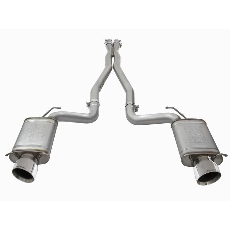 aFe Mach Force-Xp 3in CB Stainless Steel Dual Exhaust System w/Polished Tips 09-15 Cadillac CTS-V-SR1 Performance