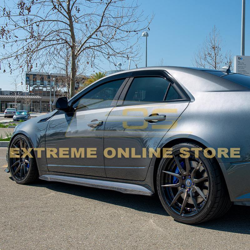 2009-15 Cadillac CTS-V Carbon Fiber Front Splitter & Side Skirts